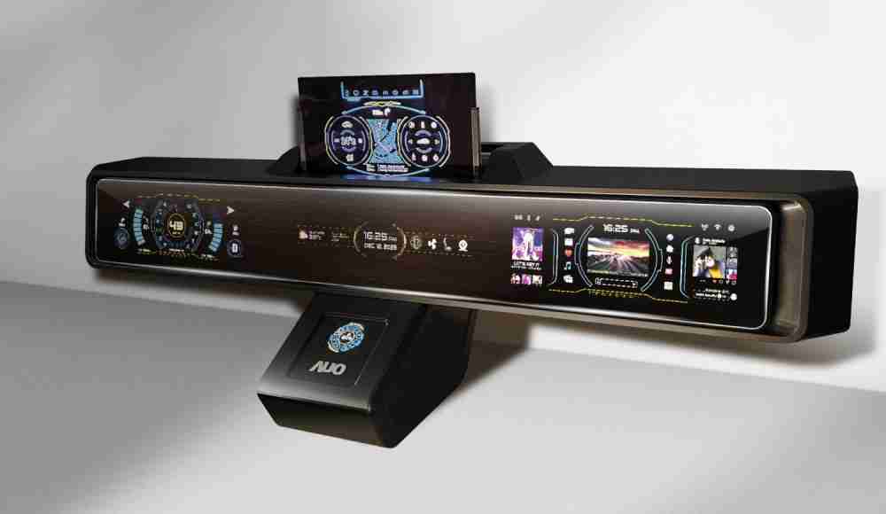 银河集团Micro LED沉浸式车舱显示方案结合 可卷式、、可伸缩的Micro LED应用并可呈现不同的质感纹路，，，展现人性化设计