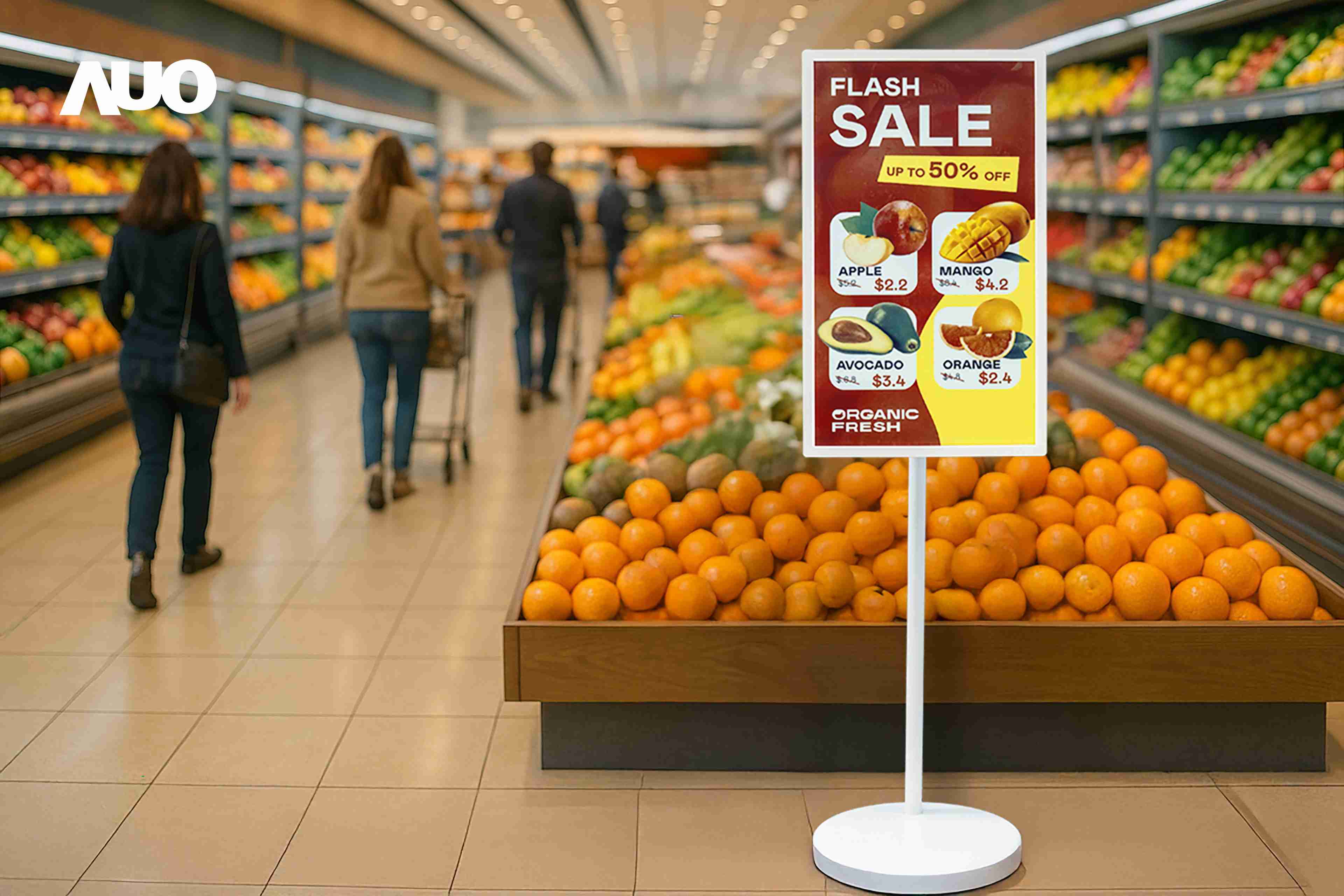 达擎首亮相低功耗、、全彩的〝aecoPost电子纸解决方案〞，，仅在更新画面时需要微量的电力驱动，，，，无需布建电线的便捷设计，，，使其可灵活应用、、、、随意置放，，，，并可透过云端或行动装置app，，轻松管理及排程广告内容，，，，晋升店头营销利器。。