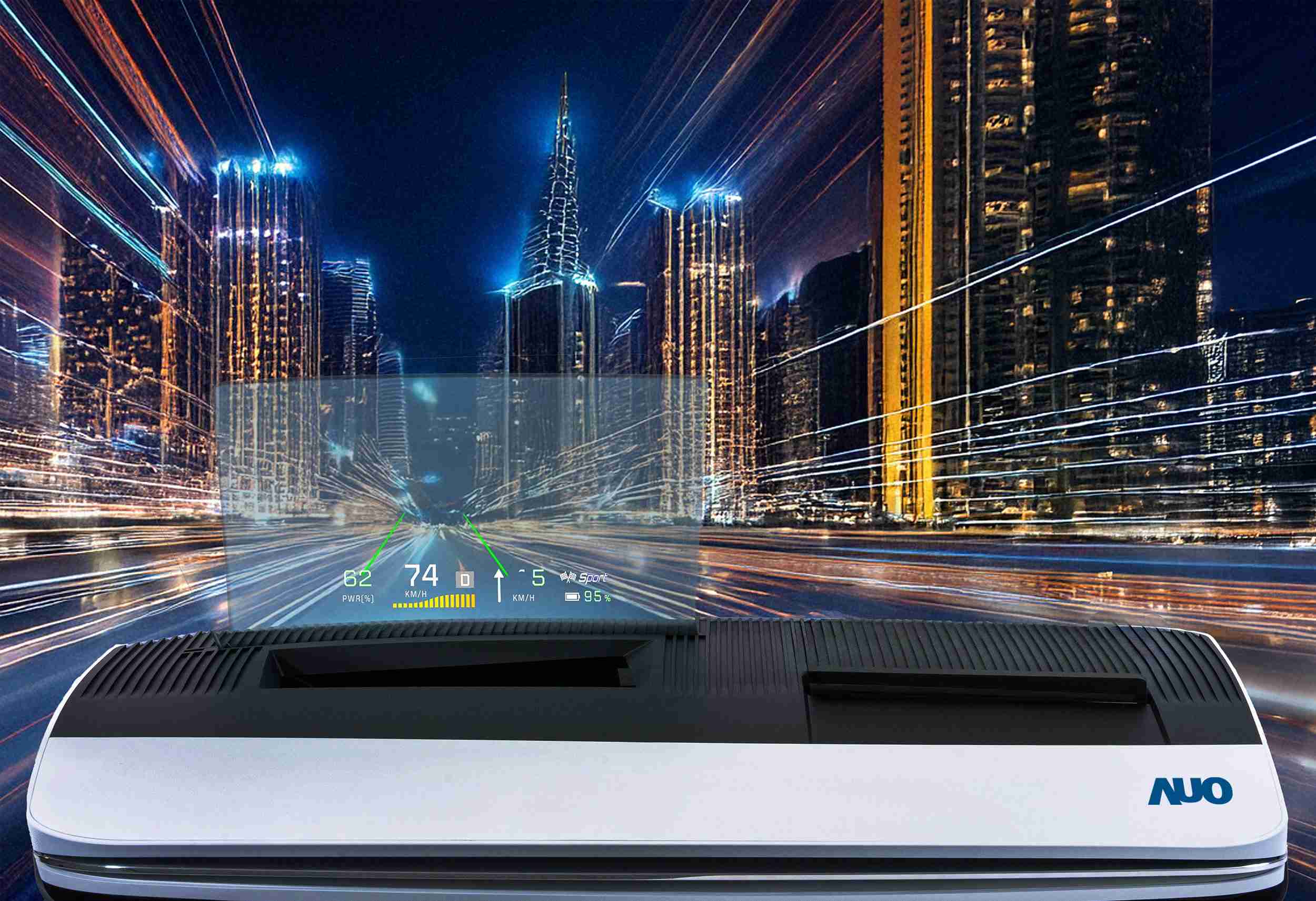 银河集团推出13吋Micro LED抬头显示器，，，，提供高入眼亮度、、高色彩饱和度的显示质量，，，，在阳光下或黑暗中都清晰可见，，，，并利用Micro LED模块体积小的优势，，，，解决车用空间有限的痛点