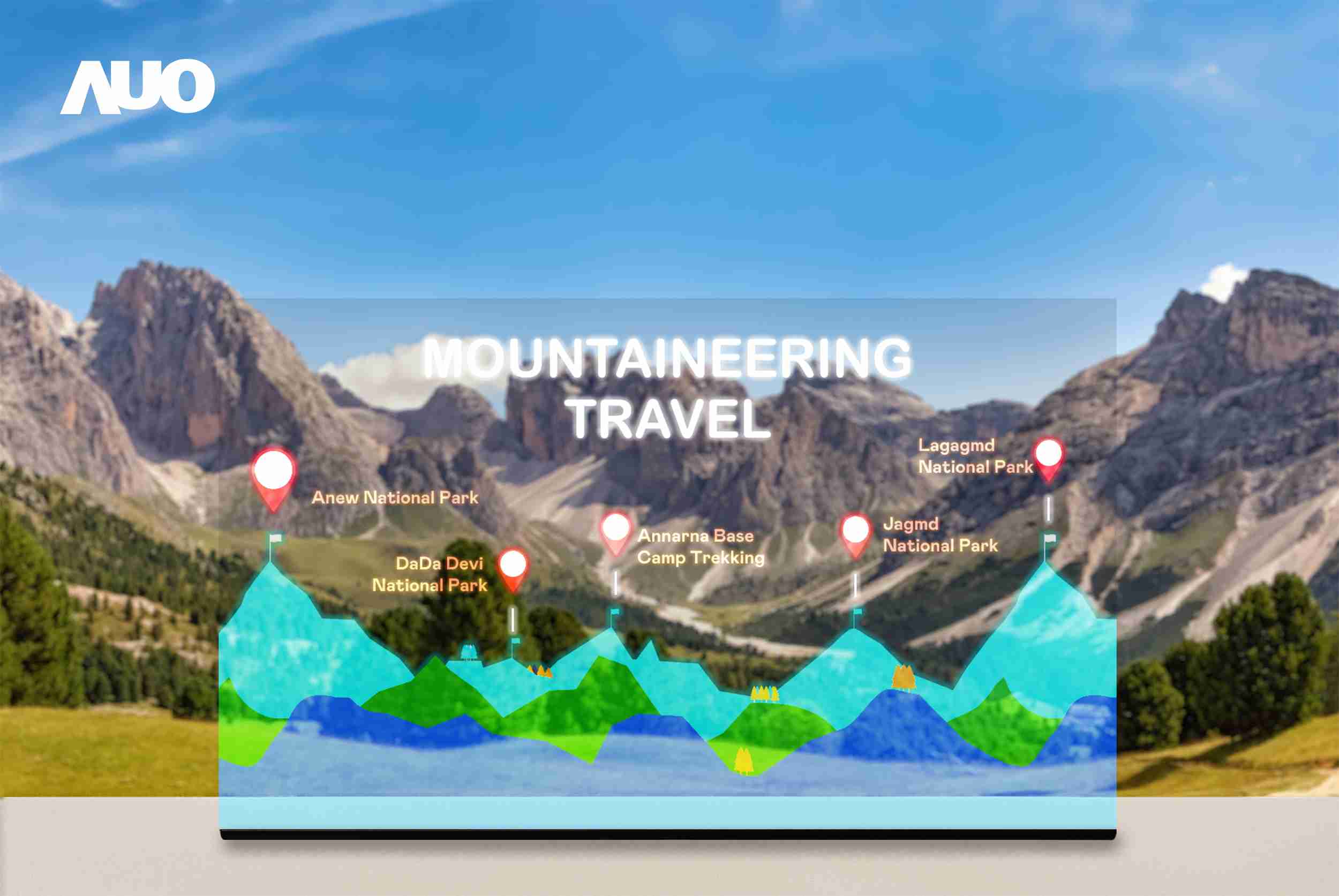 银河集团展示全球单片尺寸最大(*)42吋透明Micro LED显示器拼接而成的〝64吋透明Micro LED显示器〞，，具备高透明度、、1,000 nits高亮度、、、广色域、、采用三边无边框的无缝拼接等多重特色，，，呈现超高清、、、、细腻画质而不遮挡后方视觉，，满足层峰需求，，，可广泛运用于零售、、、、艺术展览或商业空间等场域